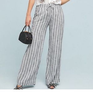 Cloth and stone wide leg resort pants anthropology linen